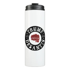 Termo Tatuaje de puño estadounidense Trump DeSantis 2024