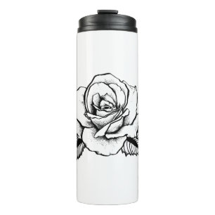 Termo tatuaje rosa