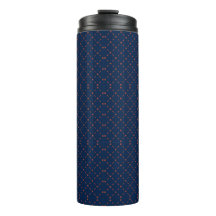 Taza alta de viaje azul con tapa negra