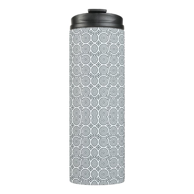 Termo Taza alta para viajar con tapa negra (Anverso)