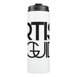 Termo Taza blanca del viaje del artista como guía