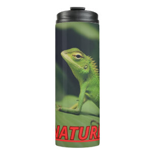 Termo Taza con la  foto de una belleza exotica. 