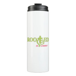 Termo Taza con Versículo Bíblico Enraizada en Cristo