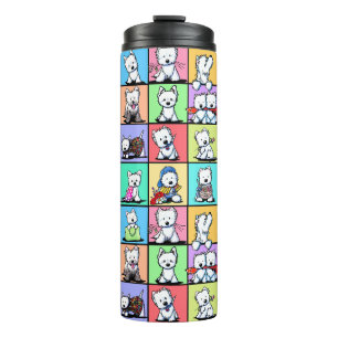 Termo Taza conmemorativa de sopa KiniArt Westie