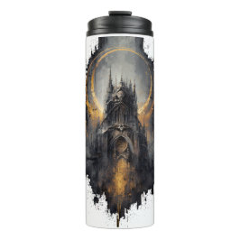 Termo Taza de arquitectura gótica de luna dorada