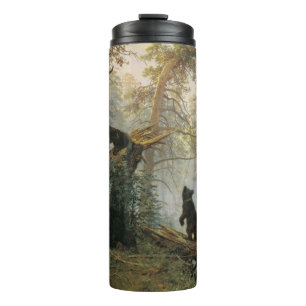 Termo Taza de arte del bosque de Shiskin