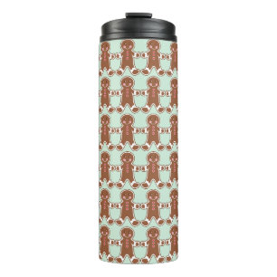 Termo Taza de café de jengibre navideño de menta