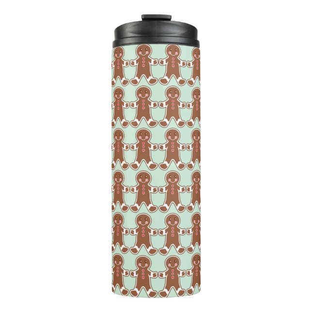 Termo Taza de café de jengibre navideño de menta (Anverso)