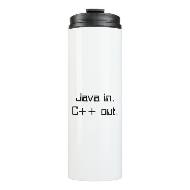 Termo taza de café del programador de C++ (Anverso)