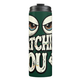 Termo Taza de café divertida con ojos retro "TE ESTOY VI