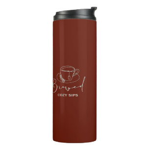 Termo Taza de café preparado en relieve ☕ Café minimal