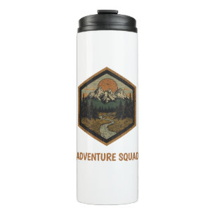 Termo Taza de camping personalizada para la escuadra de