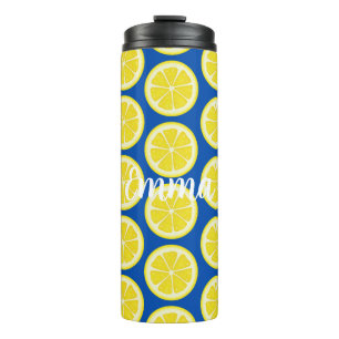 Termo Taza de Fruta de Limón Colorida Personalizada