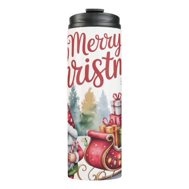 Termo Taza de Gnomo Feliz Navidad (Anverso)