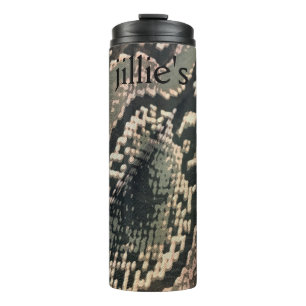 Termo Taza de impresión de serpientes de Python personal