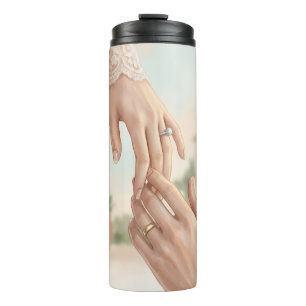 Termo Taza de latte para chica boho elegante   Estética 