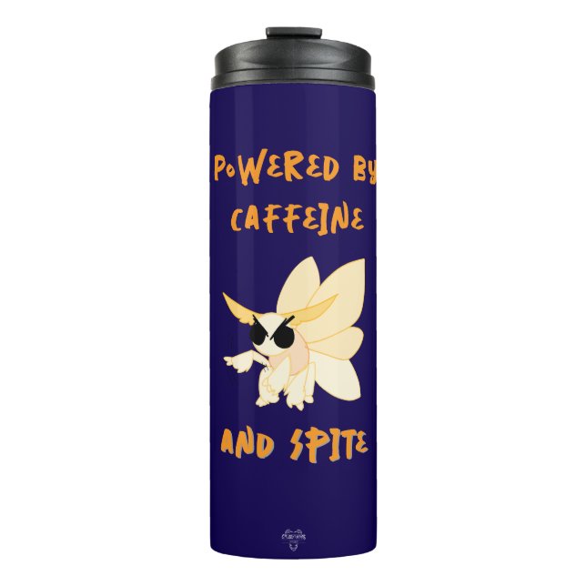 Termo Taza de Moth Imperial Caffeine & Spite (Anverso)