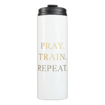 Taza de oración, entrenamiento, repetición – Motiv
