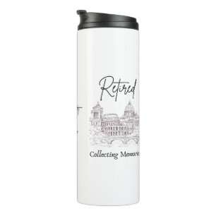 Termo Taza de regalo de jubilación para viajeros