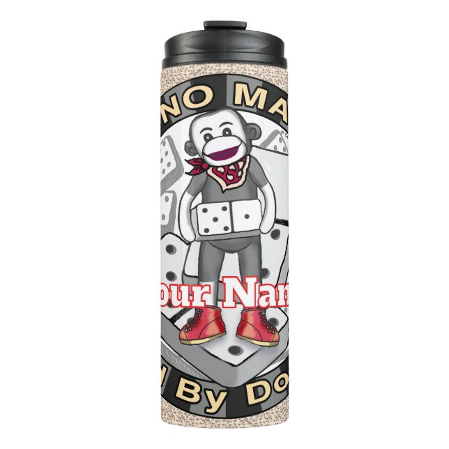 Termo Taza de Sock Monkey Domino Master (Anverso)