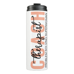 Termo Taza de terapeuta de ánimo personalizada, regalo d