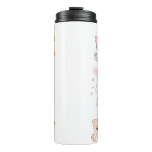 Termo Taza de viaje Adorable Kawaii Amigos Animales Past