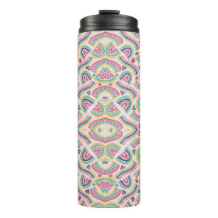 Termo Taza de viaje alta e aislada con intrincados