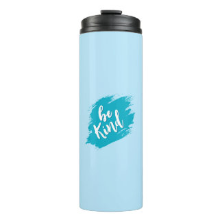 Termo Taza de viaje azul estética con cita positiva de a