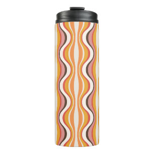 Termo Taza de viaje con estampado retro de los 70 estilo