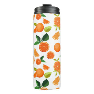 Termo Taza de viaje con patrón de cítricos naranja Tum