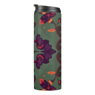 Termo Taza de viaje con patrón floral barroco