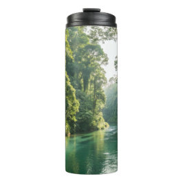 Termo Taza de viaje de acero inoxidable Río Tropical