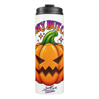 Termo Taza de viaje de calabaza de Halloween linda espel