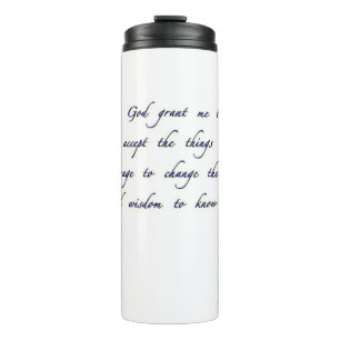 Termo Taza de viaje de oración de serenidad