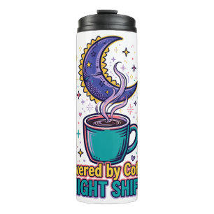 Termo Taza de viaje para el turno nocturno impulsada por