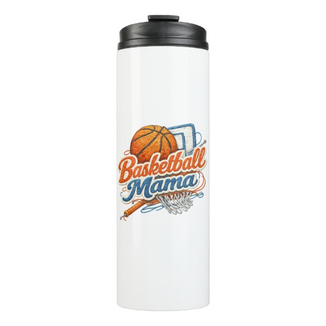 Termo Taza de viaje para Mamá de Baloncesto (Anverso)