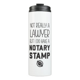 Termo Taza de viaje para notario no abogado