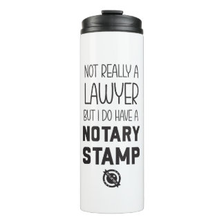 Termo Taza de viaje para notario no abogado