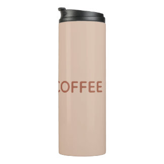 Termo Taza de viaje / Tumbler térmico "Hora del café"
