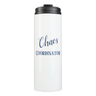 Termo Taza del viaje del coordinador del caos