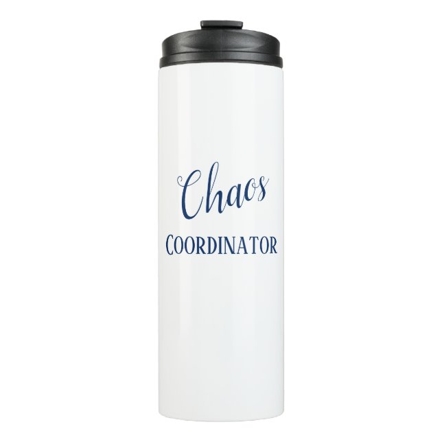 Termo Taza del viaje del coordinador del caos (Anverso)