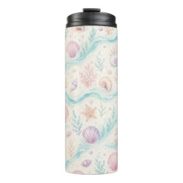 Termo Taza estética de playa pastel