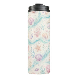 Termo Taza estética de playa pastel