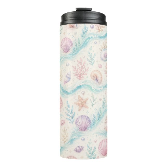 Termo Taza estética de playa pastel (Anverso)