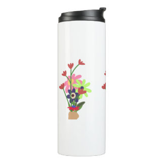 Termo taza floral