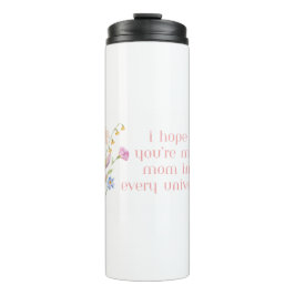 Termo Taza floral del Día de la Madre con cita