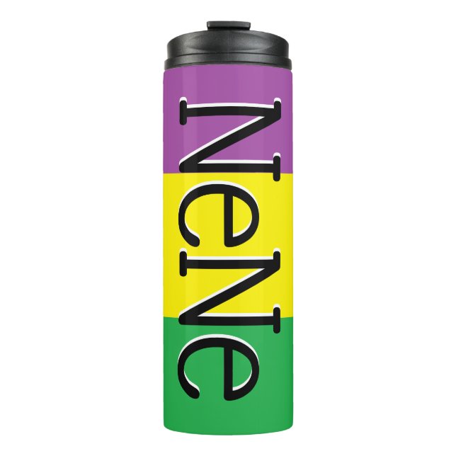 Termo Taza gorda de martes Nola Tumber del carnaval de (Anverso)