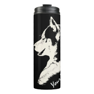 Termo Taza Husky Tumbler Personalizada Husky Cachorro &