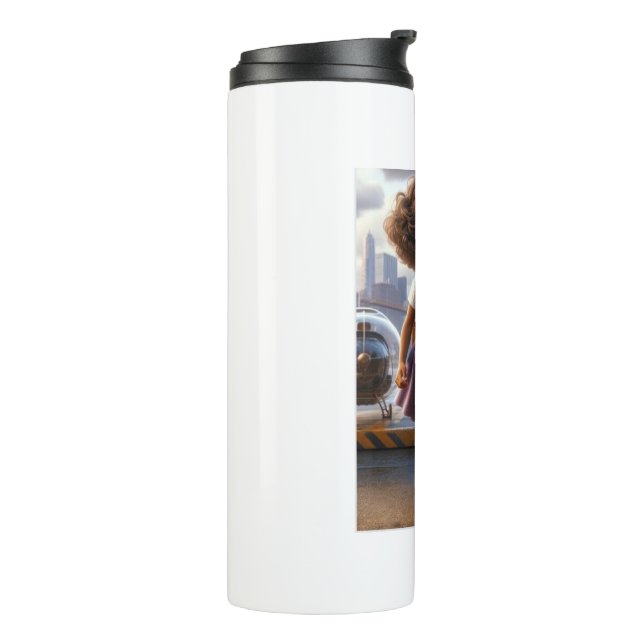 Termo Taza Panola & Gata Listos para Lanzar (Rotado hacia la izquierda)