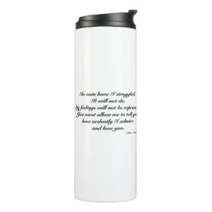 Termo Taza para esposa. Cita romántica/divertida, Jane A